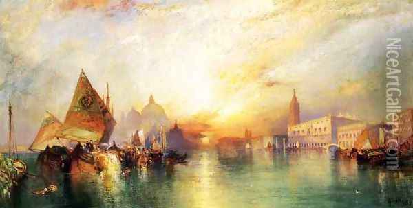 The Gate of Venice Oil Painting - Thomas Moran