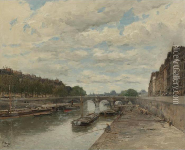 Pont Neuf Oil Painting - Frank Myers Boggs