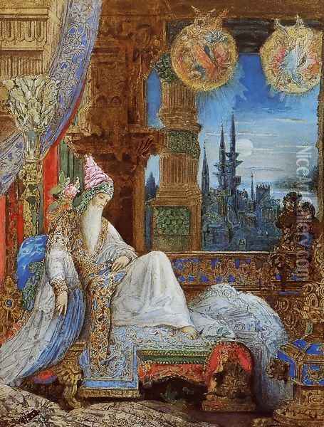 The Dream Haunting the Mogul Oil Painting - Gustave Moreau