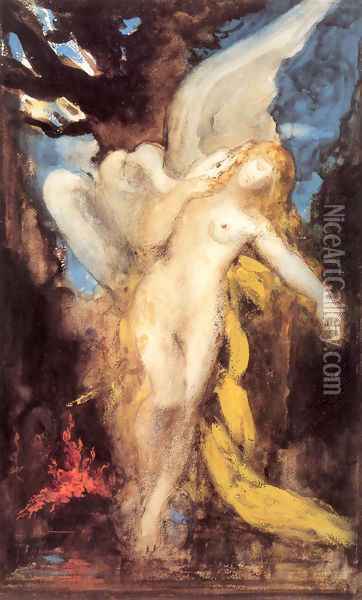 Leda Oil Painting - Gustave Moreau