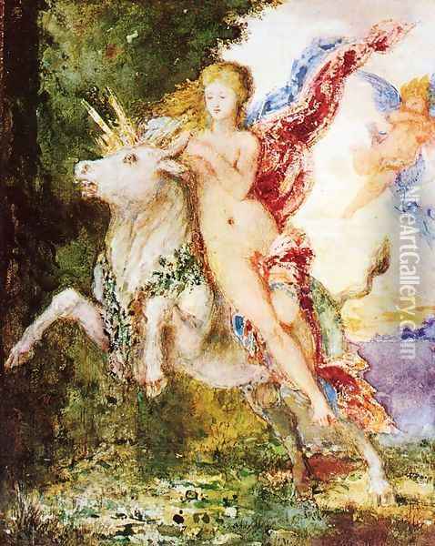 Europa and the Bull Oil Painting - Gustave Moreau