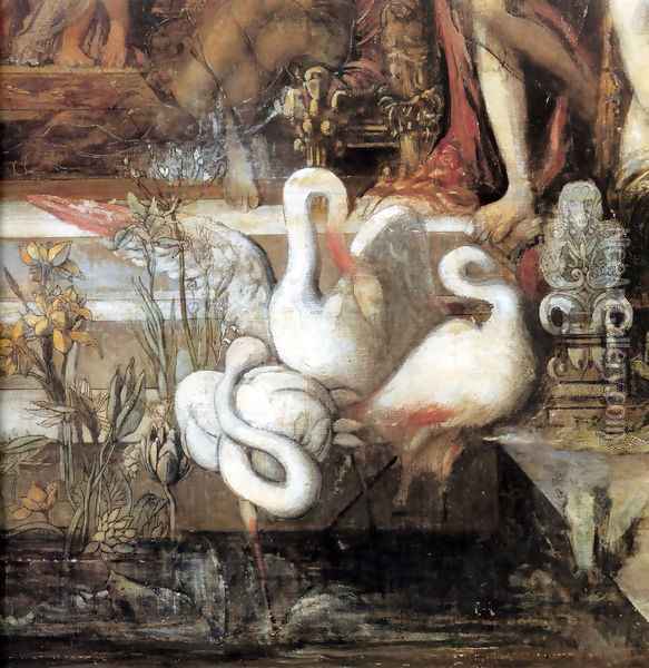 The Daughters of Thespius - detail Oil Painting - Gustave Moreau