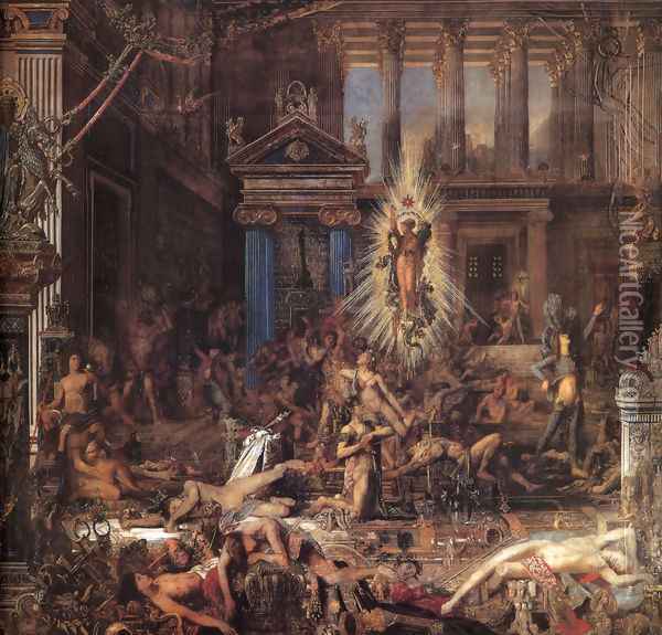 The Suitors Oil Painting - Gustave Moreau