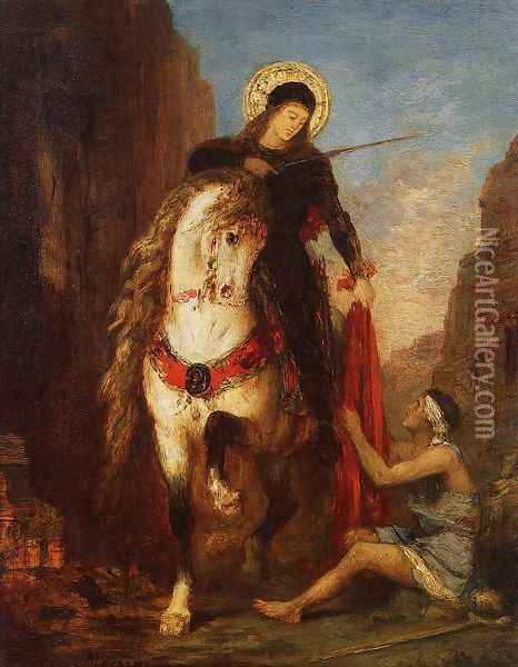 Saint Martin Oil Painting - Gustave Moreau