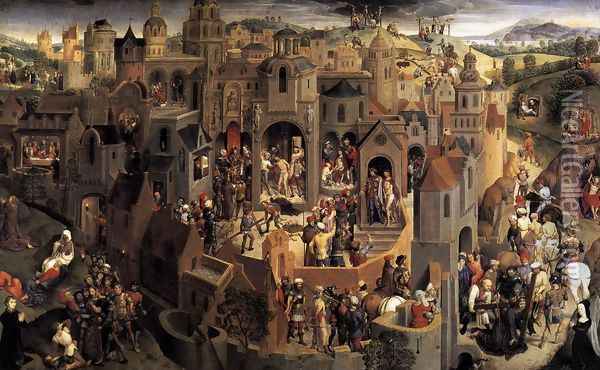 Scenes From The Passion Of Christ Oil Painting - Hans Memling