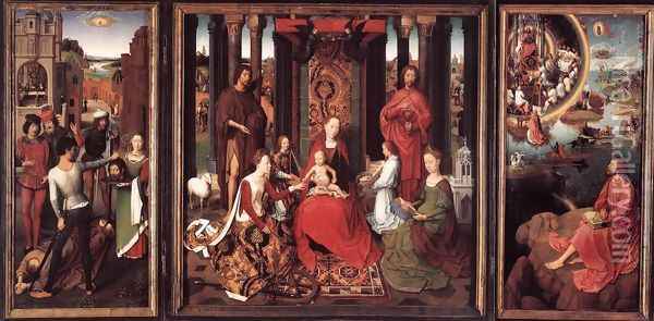 St John Altarpiece Oil Painting - Hans Memling
