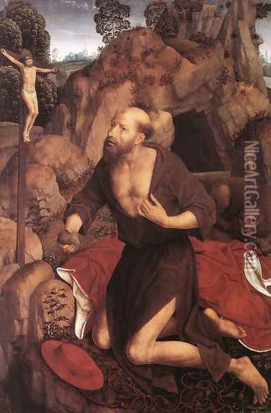 St Jerome 1485-90 Oil Painting - Hans Memling