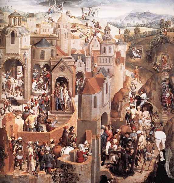 Scenes from the Passion of Christ (detail-1) 1470-71 Oil Painting - Hans Memling