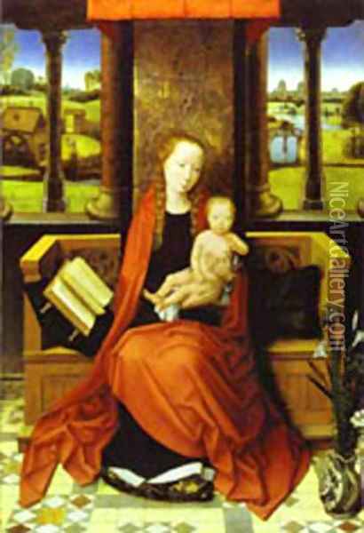 Madonna And Child 1487 Oil Painting - Hans Memling