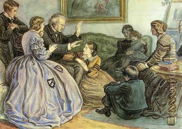 A Winter's Tale Oil Painting - Sir John Everett Millais