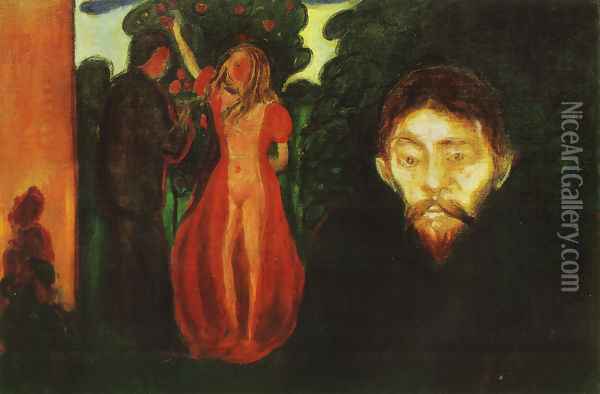 Jealousy 1895 Oil Painting - Edvard Munch