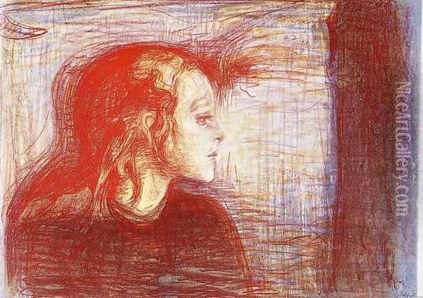 The Sick Child 2 Oil Painting - Edvard Munch