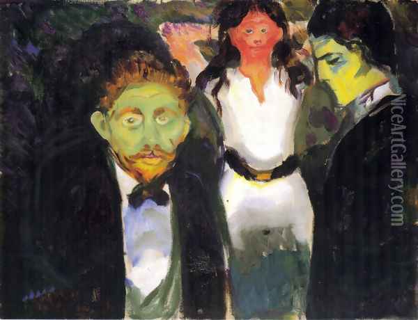 Jealousy 1907 Oil Painting - Edvard Munch