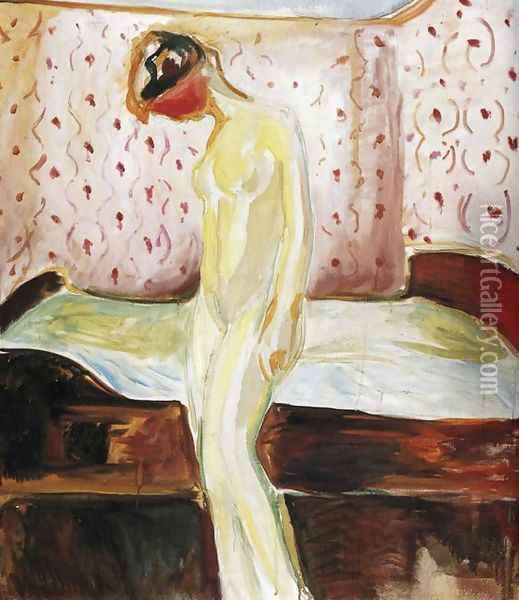 Weeping Girl Oil Painting - Edvard Munch
