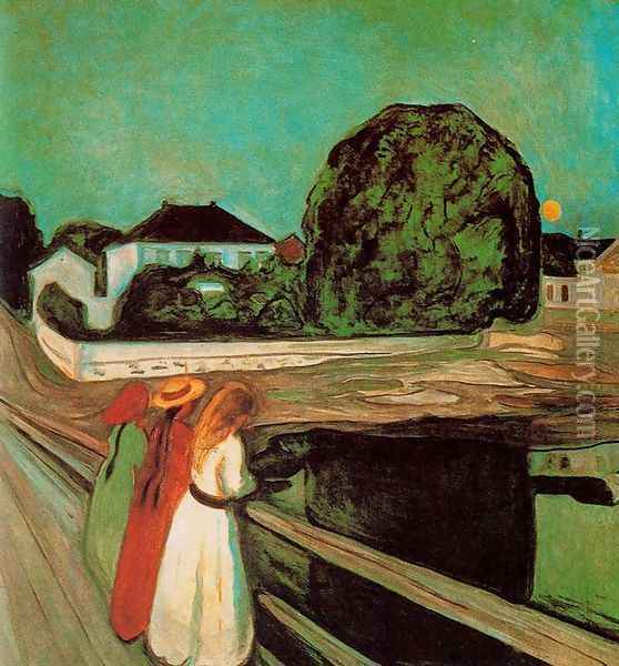 At the bridge 2 Oil Painting - Edvard Munch