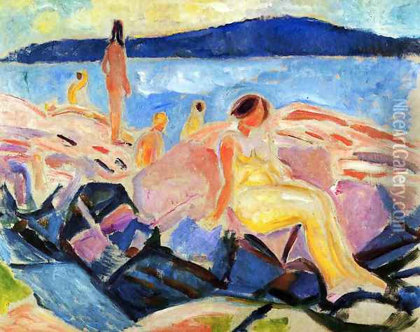 High Summer II Oil Painting - Edvard Munch