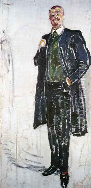 Jens Thiis Oil Painting - Edvard Munch