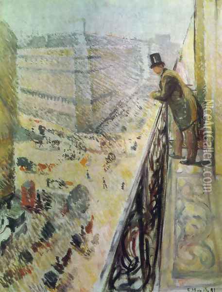 Rue Lafaette Oil Painting - Edvard Munch