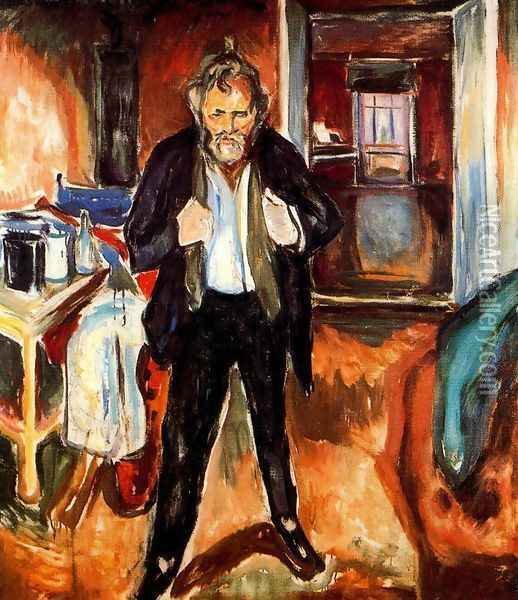 Self-Portrait Oil Painting - Edvard Munch
