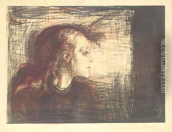Das kranke Kind Oil Painting - Edvard Munch
