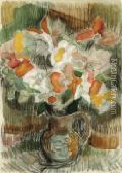 Still Life Of Flowers Oil Painting - Leo Gestel