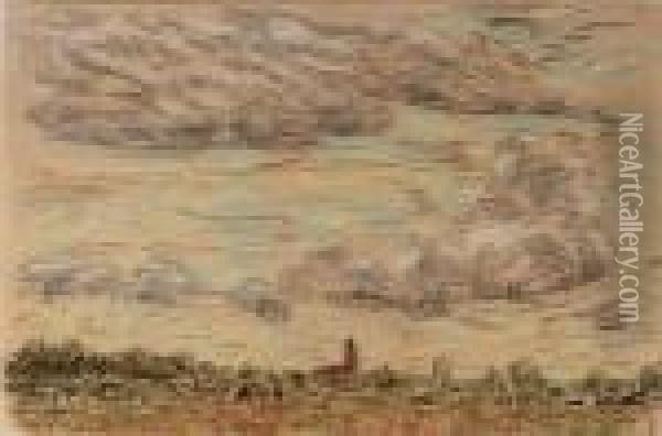 View Of Blaricum Oil Painting - Leo Gestel