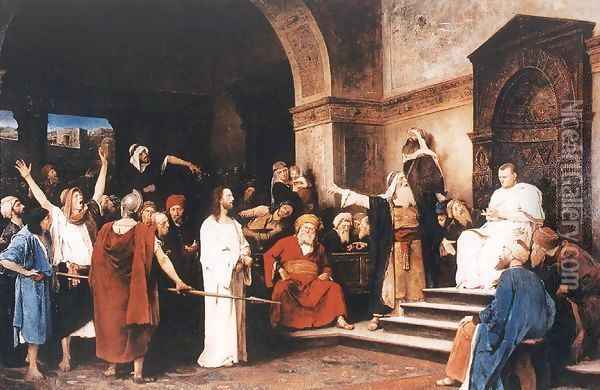 Christ before Pilate 1881 Oil Painting - Mihaly Munkacsy