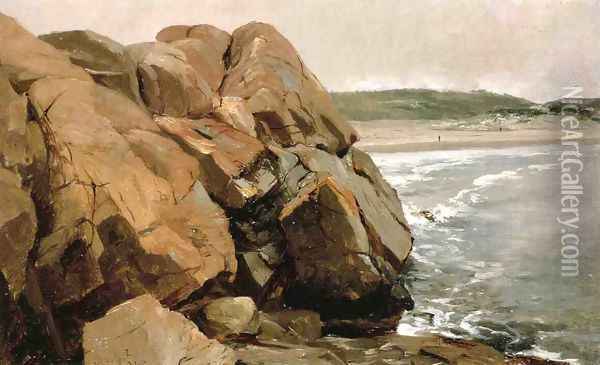 Bass Rocks Oil Painting - Jervis McEntee