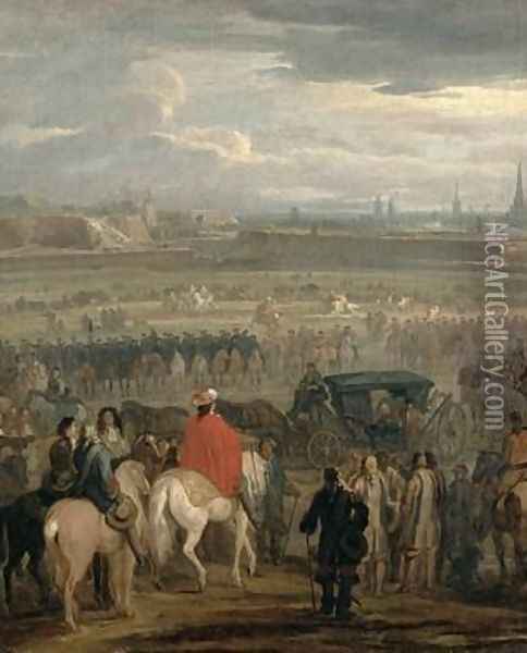 Surrender of the Citadel of Cambrai 18th April 167 Oil Painting - Adam Frans van der Meulen