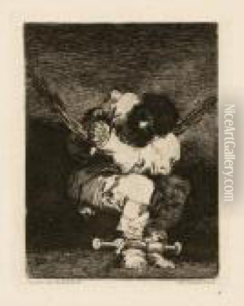 Tan Barbara Laseguridad Como El Delito - Little Prisoner Oil Painting - Francisco De Goya y Lucientes