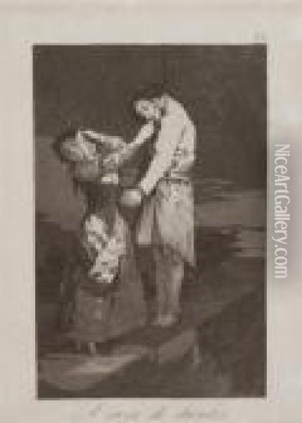 A Caza De Dientes Oil Painting - Francisco De Goya y Lucientes
