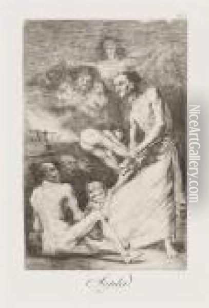Sopla Oil Painting - Francisco De Goya y Lucientes