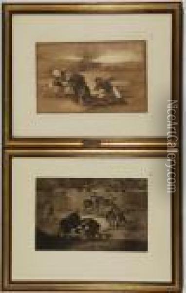 La Tauromachia Oil Painting - Francisco De Goya y Lucientes