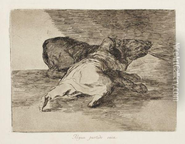 Algun Partido Saca Oil Painting - Francisco De Goya y Lucientes