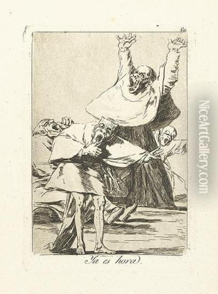 Ya Es Hora. Oil Painting - Francisco De Goya y Lucientes