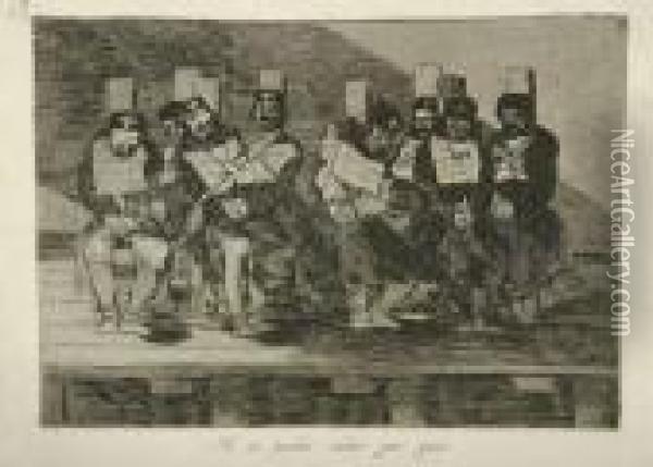 Los Desastres De La Guerra (die Schrecken Des Krieges). Oil Painting - Francisco De Goya y Lucientes
