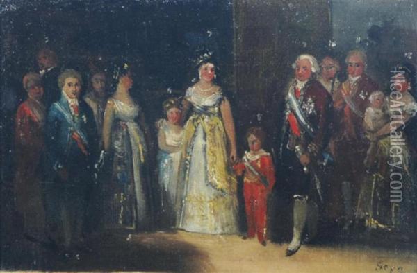 The Family Of Charles Iv Oil Painting - Francisco De Goya y Lucientes