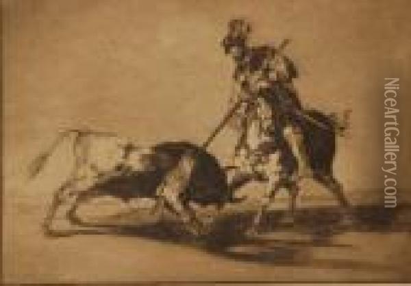 Serie De La Tauromaquia Oil Painting - Francisco De Goya y Lucientes