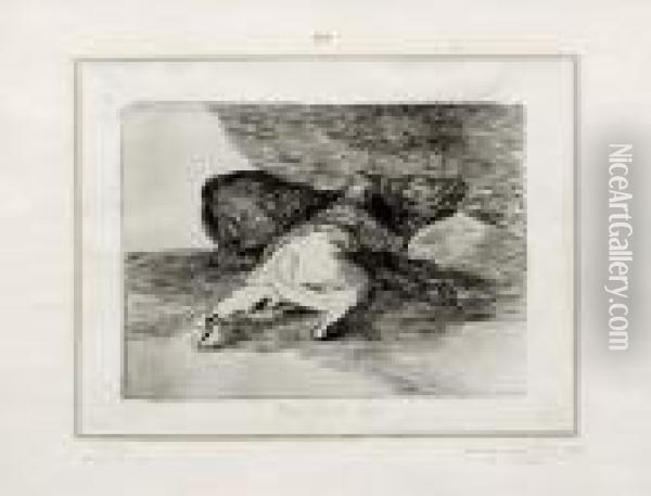 Algun Partido Saca Oil Painting - Francisco De Goya y Lucientes