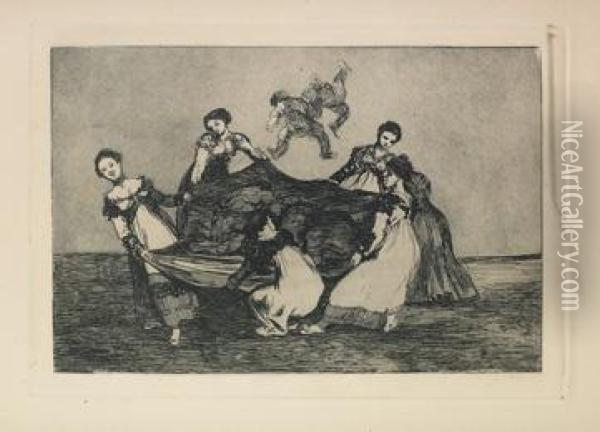 Pesa Mas Que Un Burro Muerto Oil Painting - Francisco De Goya y Lucientes