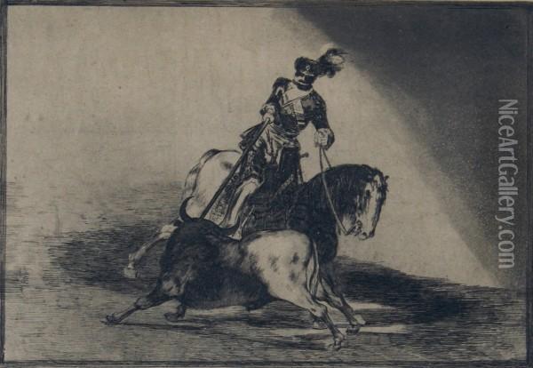 Charles V Spearing Oil Painting - Francisco De Goya y Lucientes