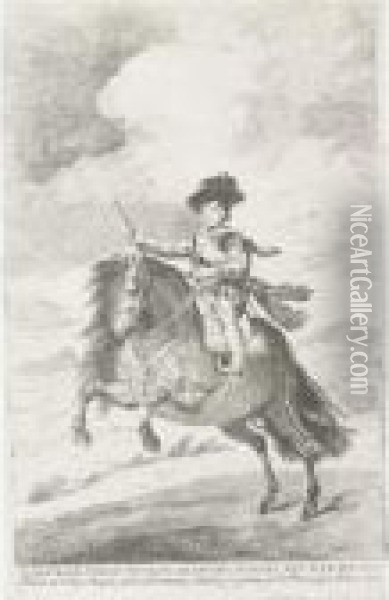 Balthasar Carlos, After Diego Velasquez Oil Painting - Francisco De Goya y Lucientes