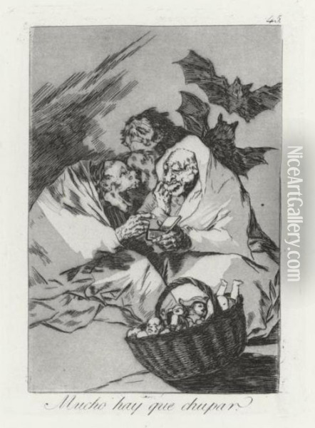 Los Caprichos (d. 38-117; H. 36-115) Oil Painting - Francisco De Goya y Lucientes