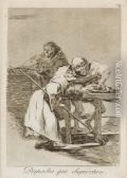 Despacha, Que Dispiertan (harris 113) Oil Painting - Francisco De Goya y Lucientes