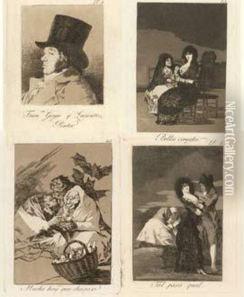 Los Caprichos. 1797-1798. Oil Painting - Francisco De Goya y Lucientes