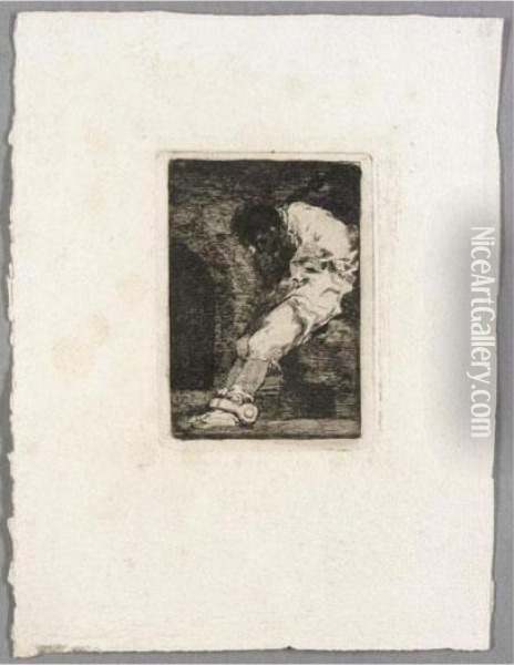 Si Es Delinquente, Que Muera Presto (d.33; H.28) Oil Painting - Francisco De Goya y Lucientes