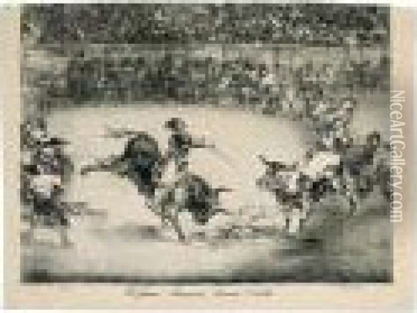 El Famoso Americano, Mariano Ceballos (h.283) Oil Painting - Francisco De Goya y Lucientes