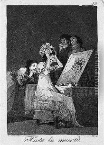 Hasta La Muerte (d.92; H.90) Oil Painting - Francisco De Goya y Lucientes