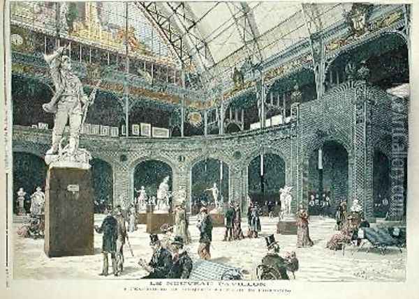 The New Sculpture Pavilion at the Palais de lIndustrie from Le Petit Journal 21st May 1892 Oil Painting - Henri Meyer