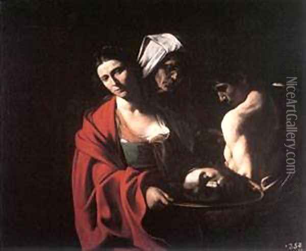 Salome with the Head of the Baptist Oil Painting - Michelangelo Merisi Da Caravaggio